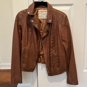 Faux leather jacket